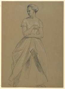 Drawing, Study for Martha Washington Reception, 1860 (CH 18565945)