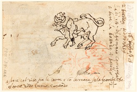 Drawing, Sketchbook Page with St. Luke., ca. 1590 (CH 18109141-4)