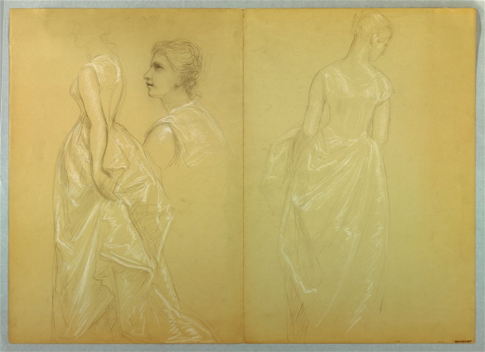 Drawing, Study for Mrs. Washingto, 1878–86 and 1860 (CH 18565889)