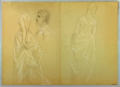 Drawing, Study for Mrs. Washingto, 1878–86 and 1860 (CH 18565889)
