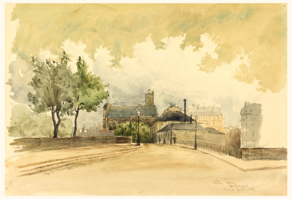 Drawing, The Marque, Paris, 1887 (CH 18606049)