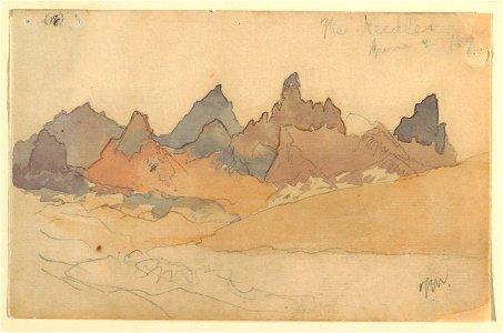 Drawing, The Needles, possibly June 2, 1892 (CH 18189521). Free illustration for personal and commercial use.