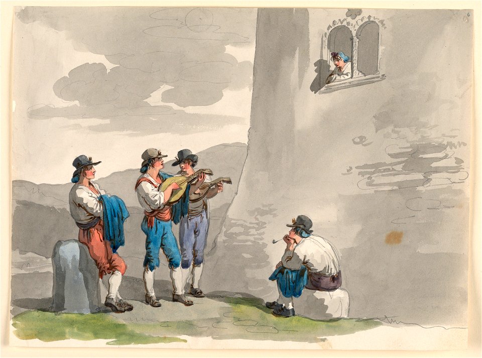 Drawing, The Serenade, 1807–08 (CH 18329631)