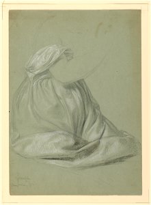 Drawing, Study for A Magdalen, D, November 19, 1852 (CH 18369915)