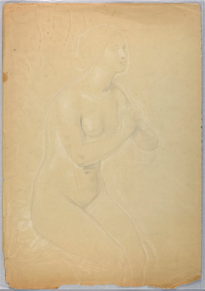 Drawing, Study for A Magdalen, F, 1852 (CH 18566989)