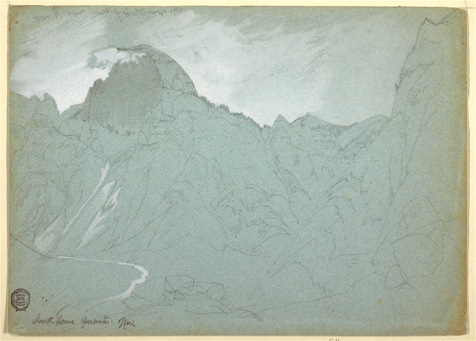 Drawing, The South Dome, Yosemite, 1904 (CH 18189921)