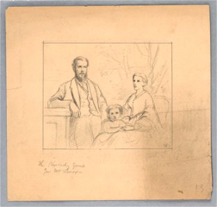 Drawing, Study for Titian Showing, 1872 (CH 18566045)