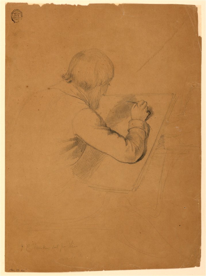 Drawing, Study for Communion of the Sick, 1844–45 (CH 18565787)
