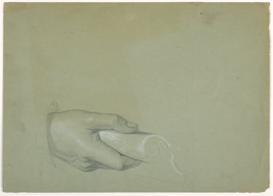 Drawing, Study for Tribute Money, 1852 (CH 18565833)