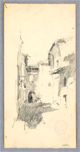 Drawing, Street Scene, 1882 (CH 18139801)