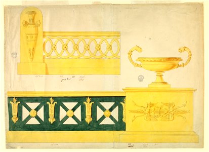 Drawing, Two Andirons, 1800–1825 (CH 18326083)