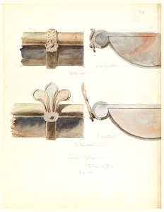 Drawing, Two Copper Gutters, from a 16th-Century Castle, Blois, France, June 1888 (CH 18569915)