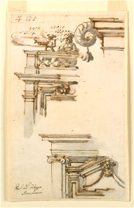 Drawing, Two Doorcases, 1750–75 (CH 18127699-2)