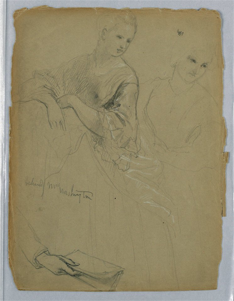 Drawing, Study for Martha Washington Reception, 1869 (CH 18565939)