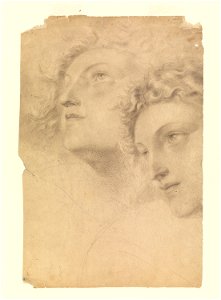 Drawing, Two Female Heads, 1886–92 (CH 18439635)