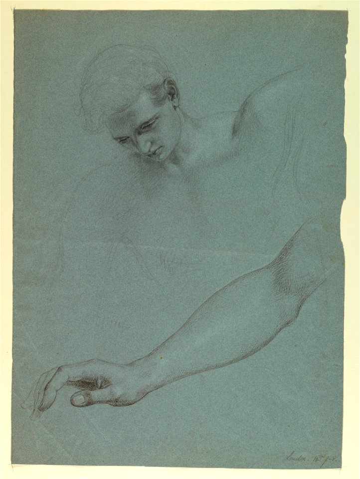 Drawing, Study for Mercy's Dream, 1857–58 (CH 18565763)