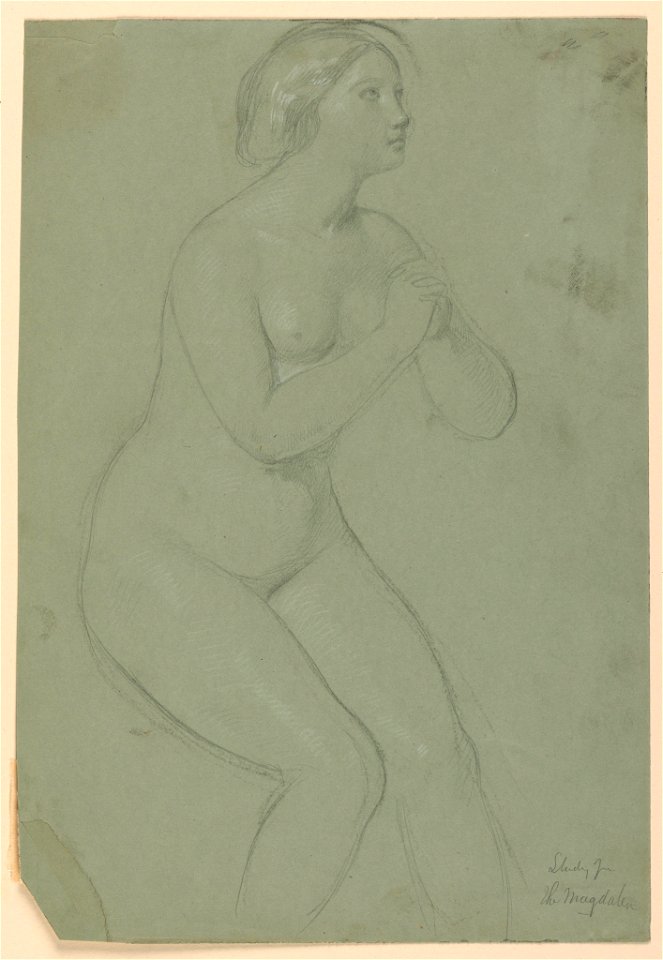 Drawing, Study for A Magdalen, F, 1852 (CH 18369849)
