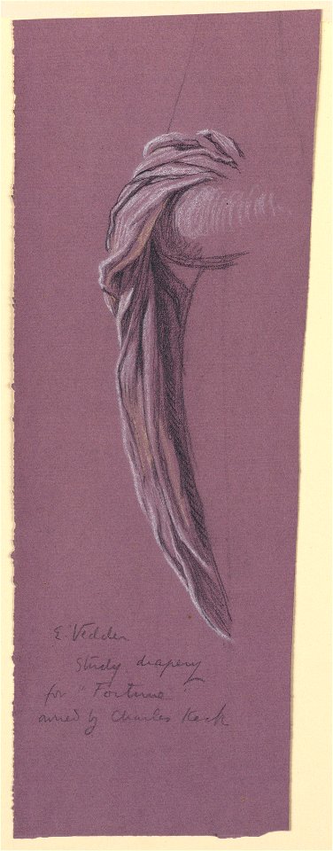 Drawing, Study of Drapery of Fortune, ca. 1890 (CH 18404515)