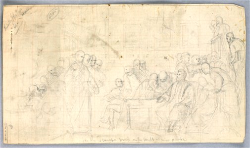 Drawing, Study for Scientific Group, 1858 (CH 18566097)