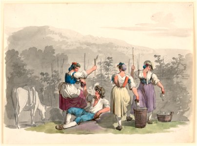 Drawing, Vintage in the Mountains Near Rome, 1807–08 (CH 18329621)