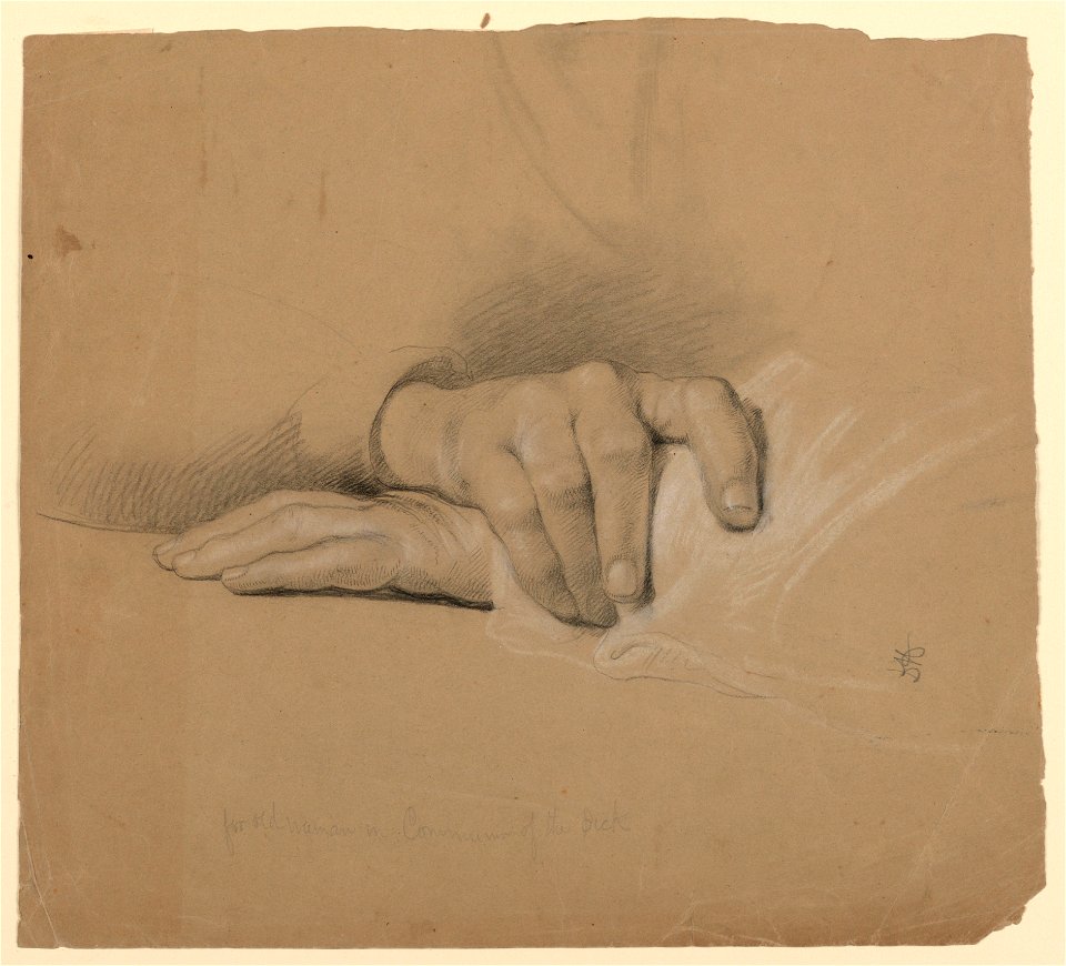 Drawing, Study for Communion of t, 1844 (CH 18566697)