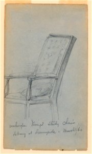 Drawing, Washington Irving's Study, March 15, 1860 (CH 18565865)
