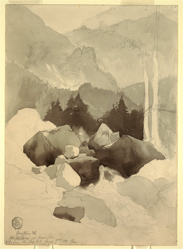 Drawing, Study, Ruxton, Colorado, June 7, 1901 (CH 18189943)