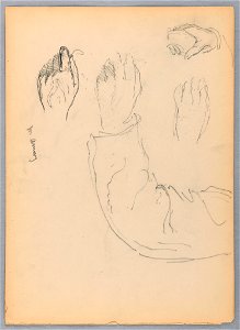 Drawing, William Amory, Four Hand, 1894 (CH 18566823)