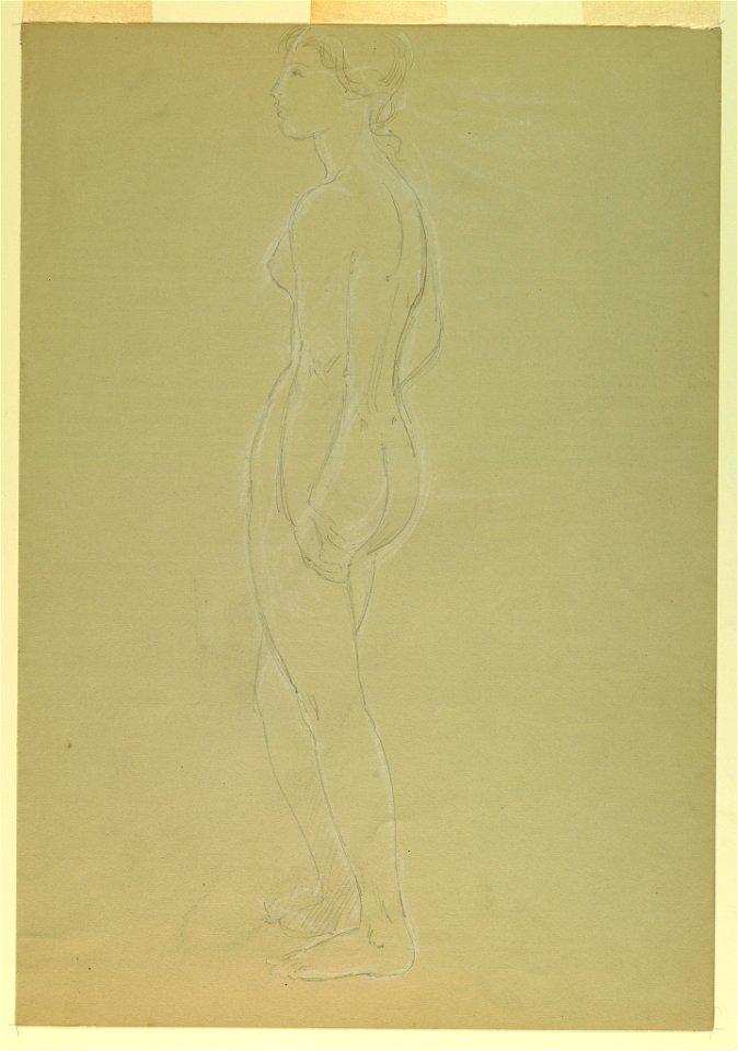 Drawing, Study for Martha Washing, 1860 (CH 18566563)