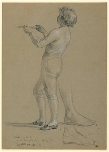 Drawing, Study for Martha Washington Reception, 1860 (CH 18565941)