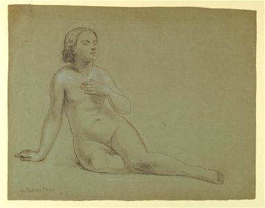 Drawing, Study for Mercy's Dream, 1857 (CH 18566493)