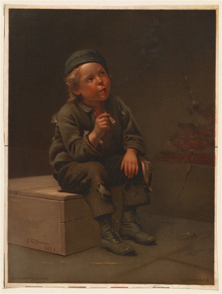 Draws easy - J.G. Brown 1873; Bencke & Scott, Chromolith., N.Y. LCCN95501740