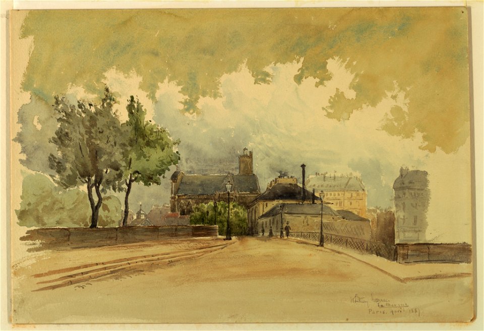 Drawing, The Marque, Paris, 1887 (CH 18606049-2)
