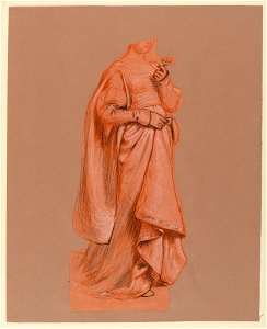 Drawing, Study of a costumed figure, ca. 1890 (CH 18404413)