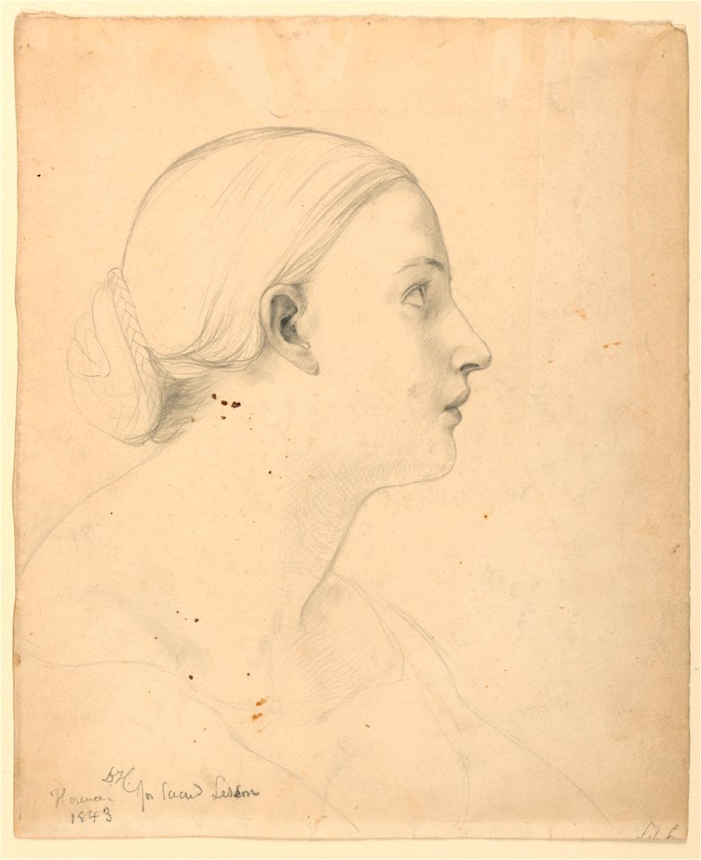 Drawing, Study for Sacred Lesson, 1843 (CH 18370071)