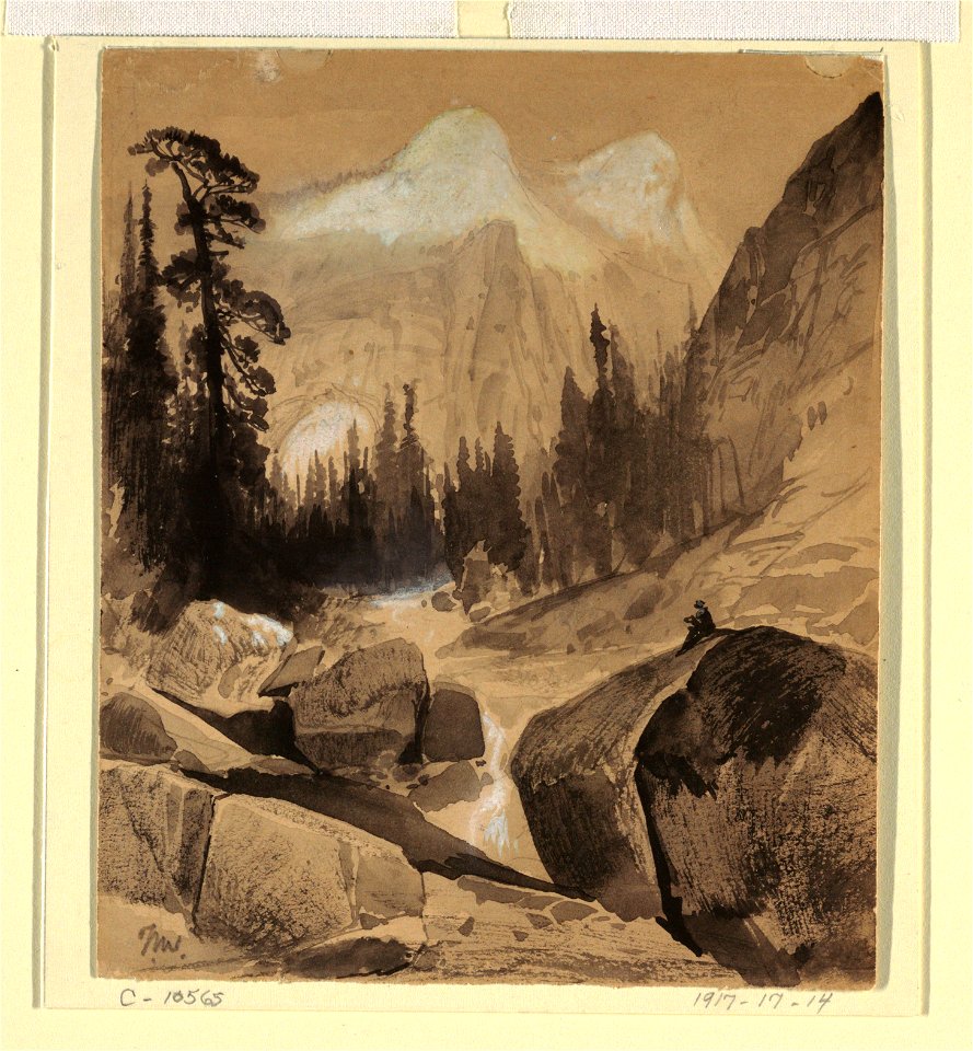 Drawing, The North Dome, Yosemite, California, 1872 (CH 18189487)