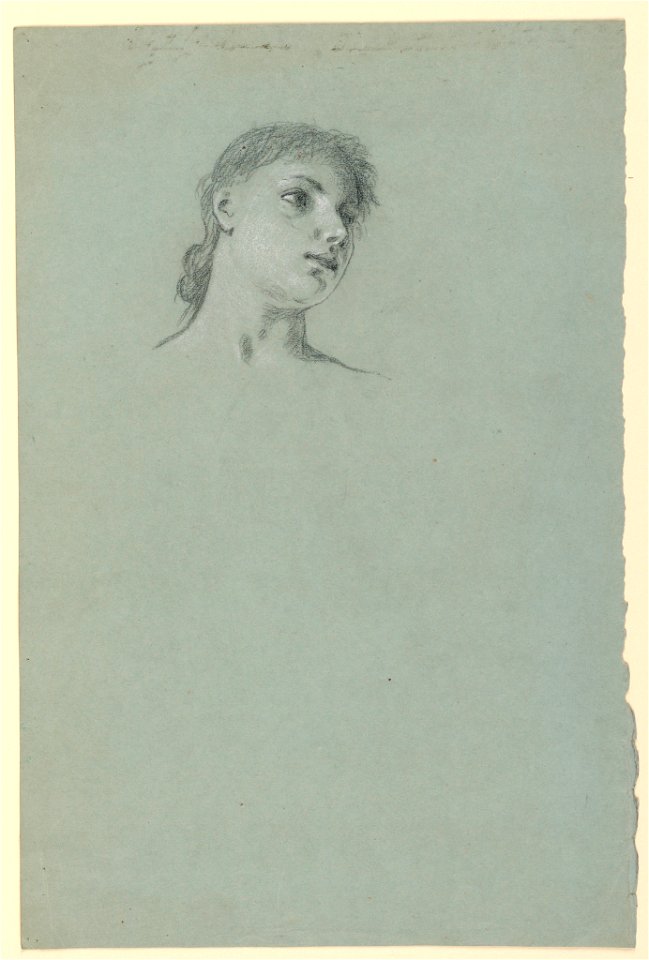 Drawing, Study of a Girl, ca. 1885 (CH 18404529)