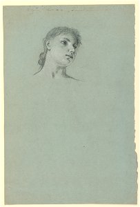 Drawing, Study of a Girl, ca. 1885 (CH 18404529)