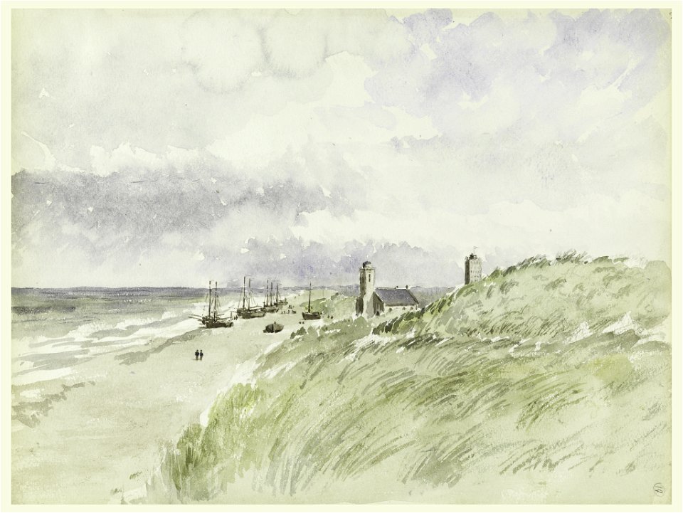 Drawing, The Shore at Kativigh, Holland, August 21, 1887 (CH 18569959)