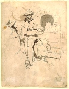 Drawing, Study of an African-American Teamster, ca. 1864 (CH 18174349)