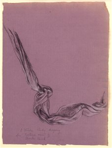 Drawing, Study of Drapery of Fortune, ca. 1890 (CH 18404517)