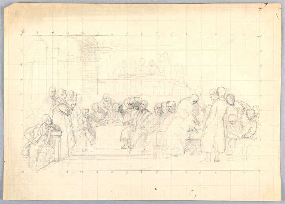 Drawing, Study for Scientific Group, 1858 (CH 18566099)