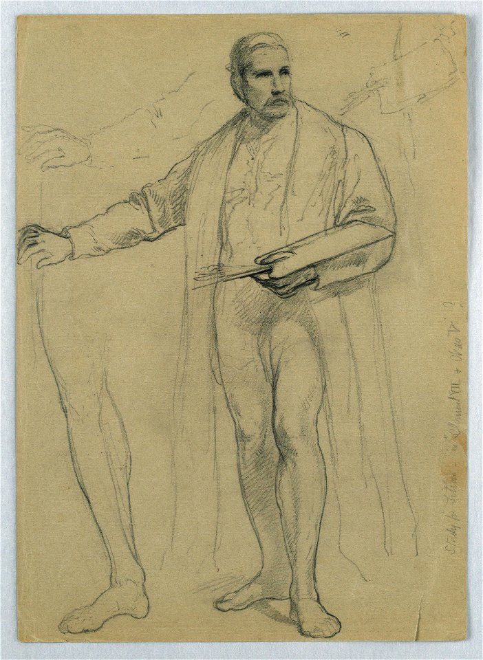 Drawing, Study for Titian Showing, 1866 (CH 18566055)