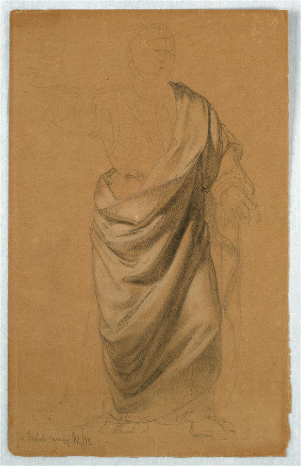 Drawing, Study for Tribute Money, July 1852 (CH 18567171)