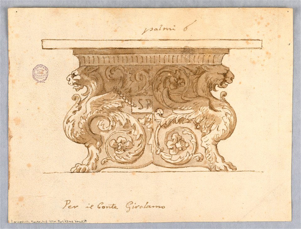 Drawing, Table with Alternative Designs, ca. 1600 (CH 18109583)