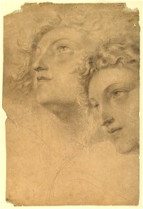 Drawing, Two Female Heads, 1886–92 (CH 18439635-2)