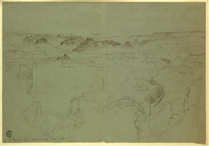 Drawing, The Grand Canyon from Hava Supai Point, Looking East, May 25, 1901 (CH 18189937)