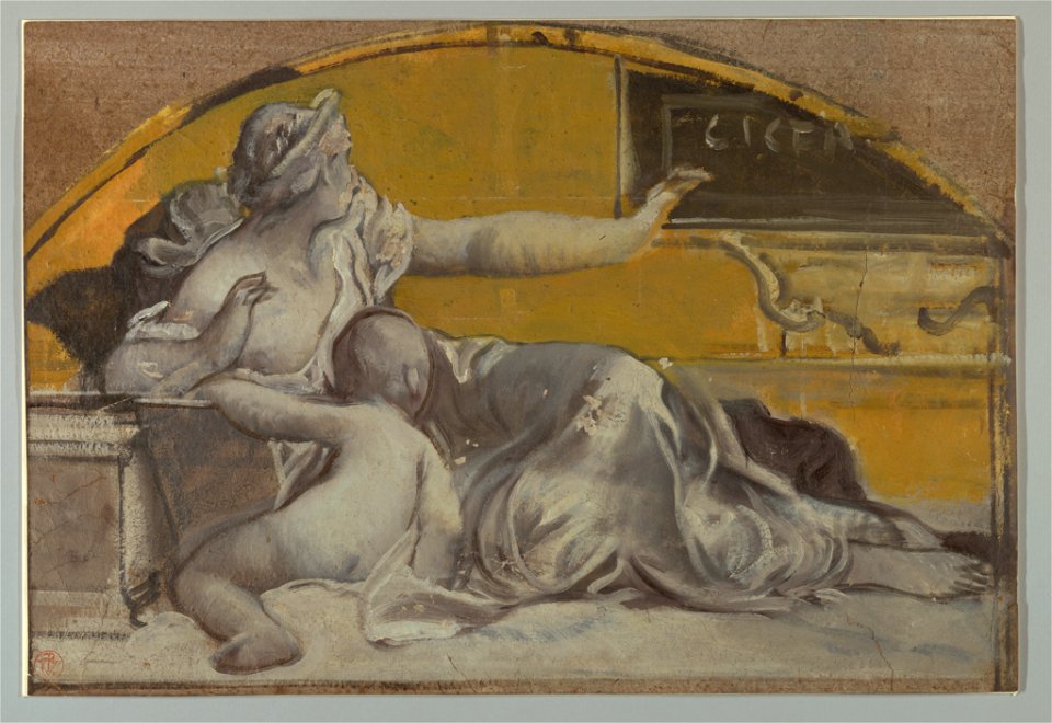 Drawing, Study for Tympanum in Honor of Cicero, late 19th century (CH 18102551)