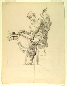 Drawing, The Morse Code- study for Manufactures Building, Chicago Exposition, 1891–92 (CH 18185765)