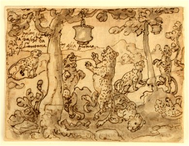 Drawing, The Panther Trap, ca. 1590 (CH 18109897)